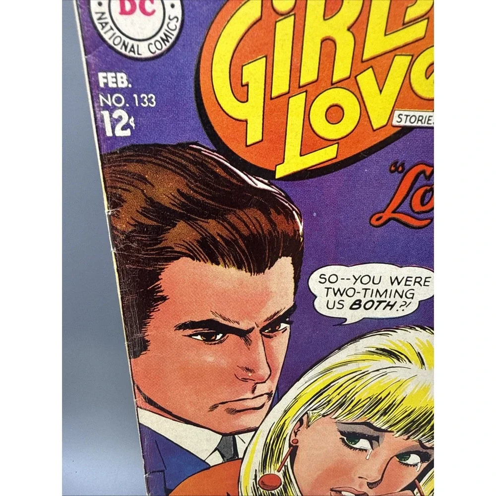 Girls' Love Stories #133 1968-DC-Love triangle cover & story-Higher grade-FN